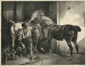 Gericault-exhibit Gericault's Shoeing a Horse