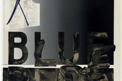 Jasper Johns, Fragment-According to What-Bent "Blue"