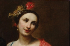 Giuseppe Maria Crespi, Portrait of a Woman Holding a Mask
