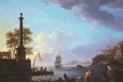 Charles François Lacroix, View of a Harbor