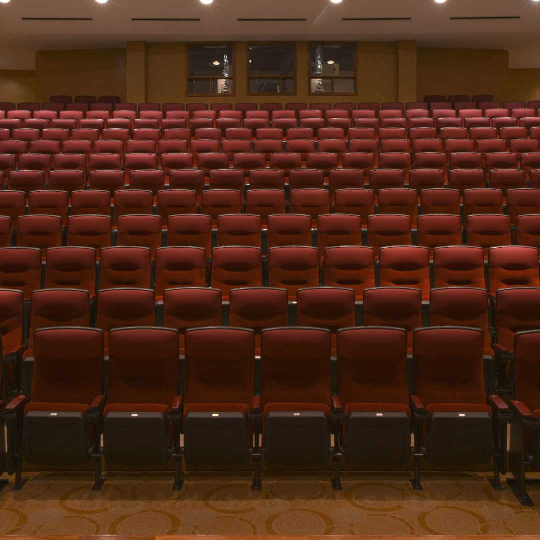 The seating inside the Sam Noble Theater