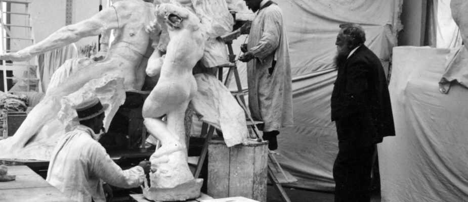Frances Benjamin Johnston, Rodin in his Paris Studio, 1905. Frances Benjamin Johnston Collection, Library of Congress Print and Photographs Division, Washington DC.