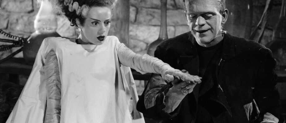 A film still from The Bride of Frankenstein.
