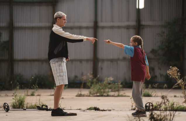 A film still from Scrapper featuring Harris Dickinson and Lola Campbell. Courtesy of Kino Lorber