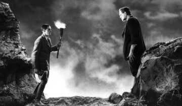 A film still from Frankenstein 1931