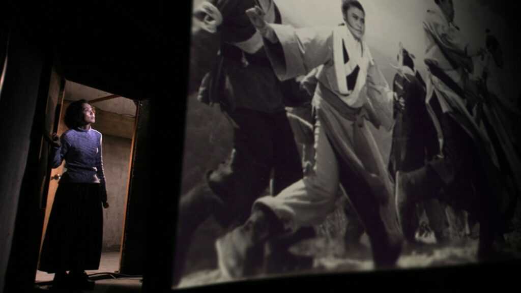 A film still from Goodbye, Dragon Inn.