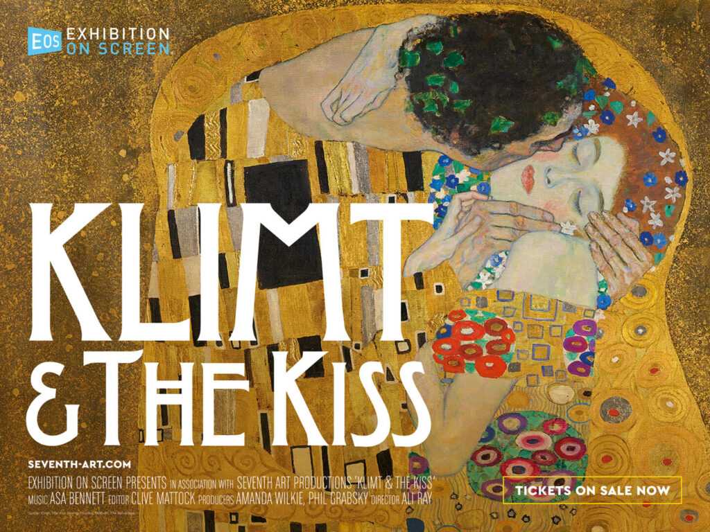 A movie poster for Klimt from Exhibition on Screen