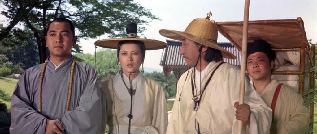 A film still from Raining in the Mountain.