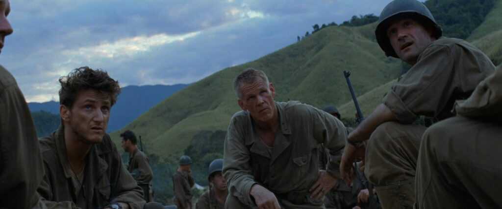 A film still from The Thin Red Line
