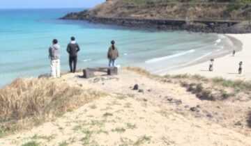 A film still from In Water