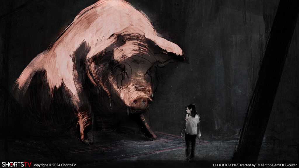 A Film Still from Letter to a Pig