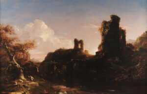 Thomas Cole An Italian Autumn Landscape Painting