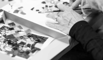 dia torn paper collages