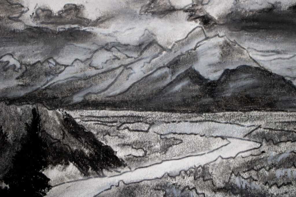 pastel and charcoal 2