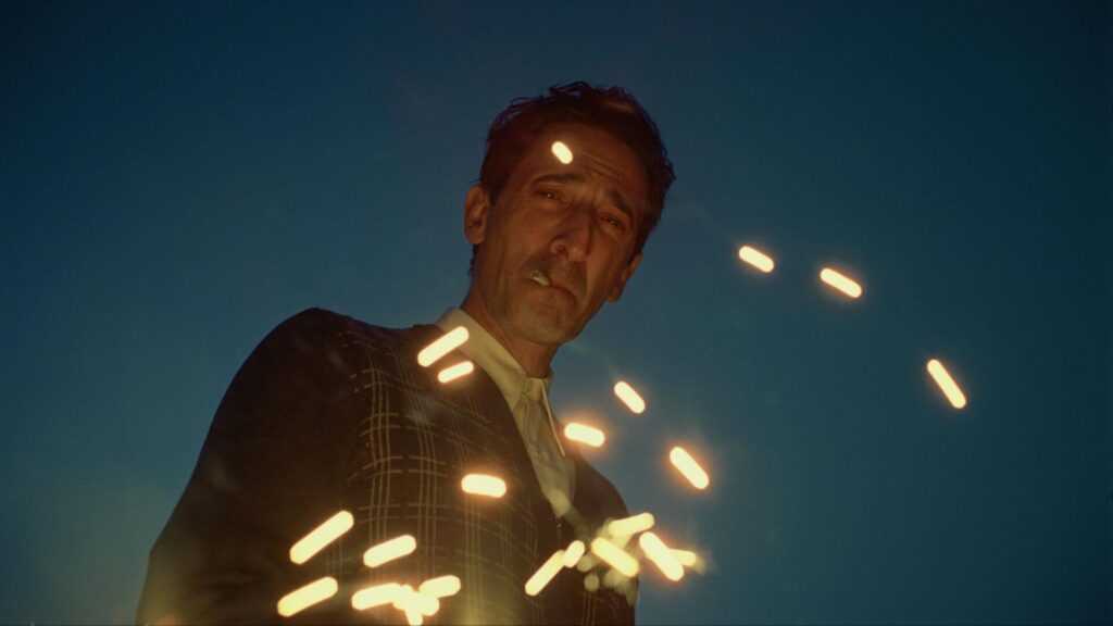 Adrien Brody in a Film Still from The Brutalist
