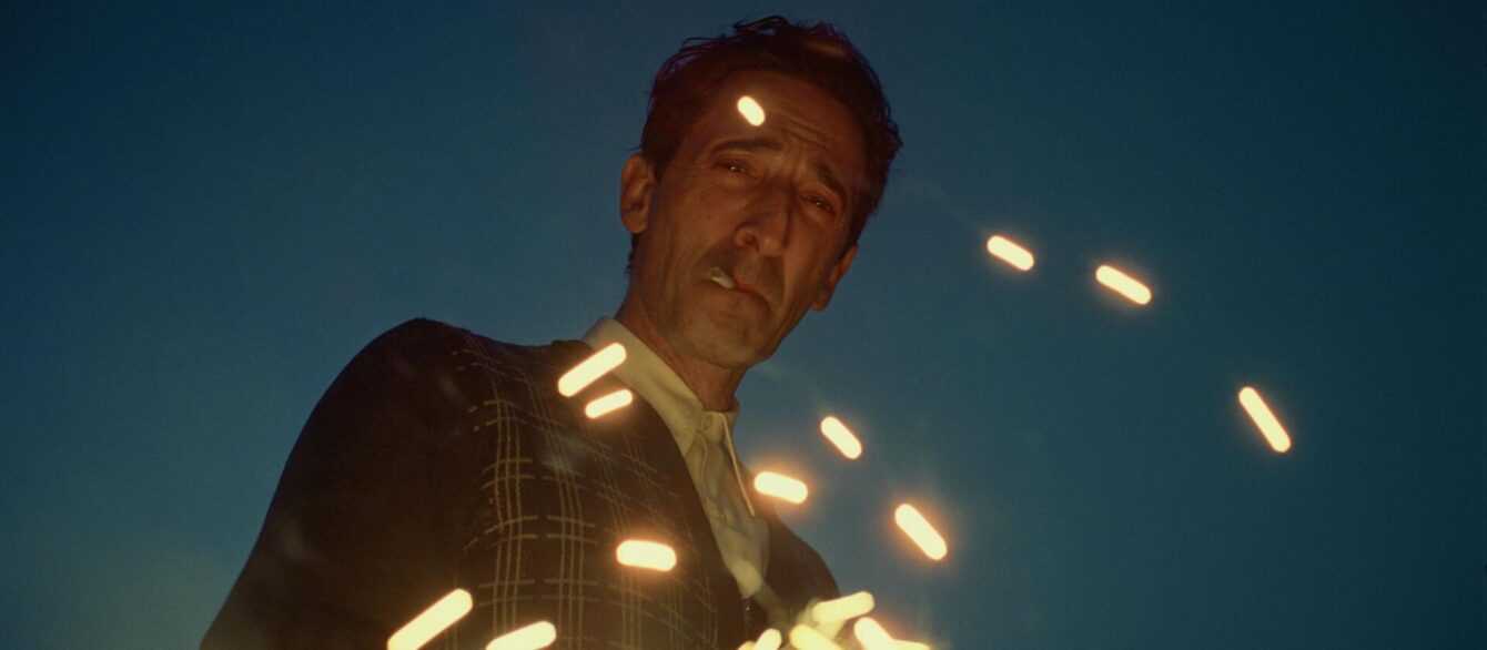 Adrien Brody in a Film Still from The Brutalist