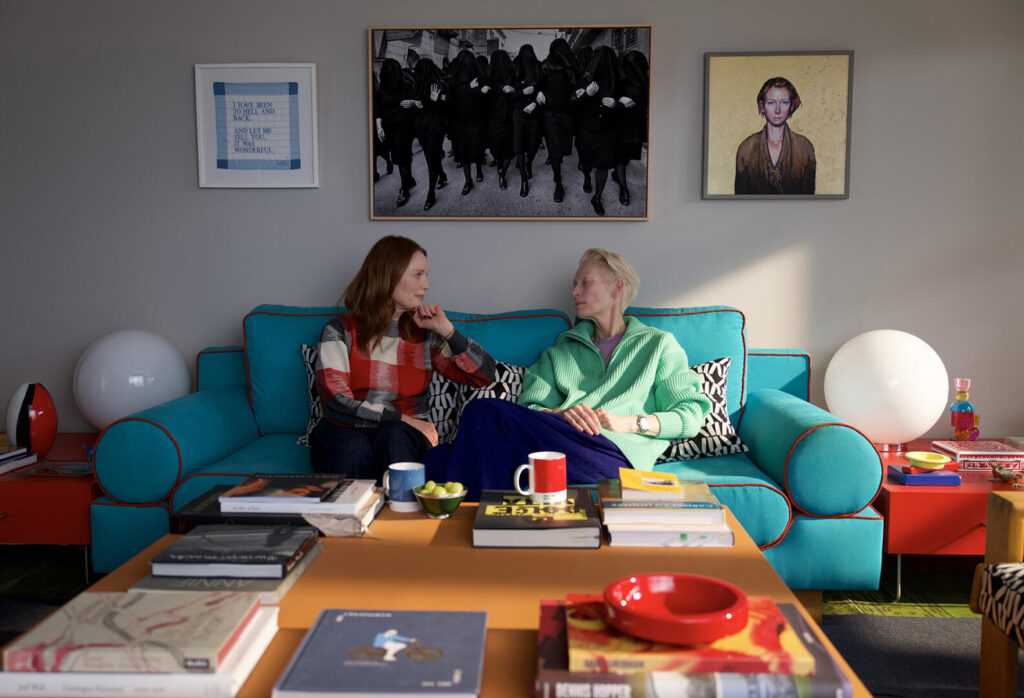 A film still from The Room Next Door