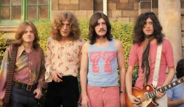 A film still from Becoming Led Zeppelin