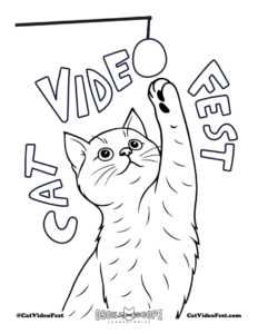 CatVideoFest Coloring Pages