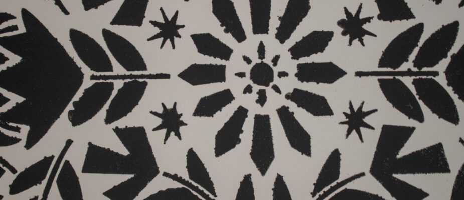 black and white print 1