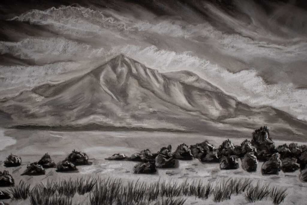 charcoal landscape 1