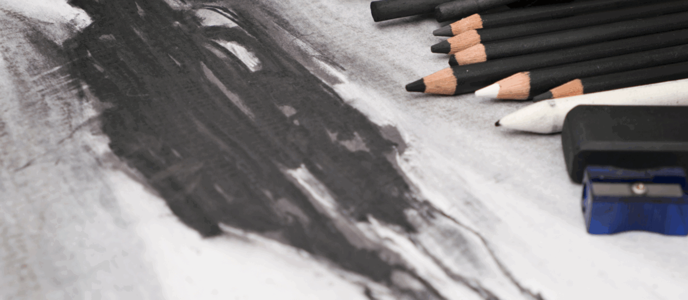 charcoal landscape 1