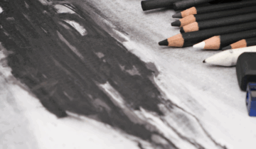 charcoal landscape 1