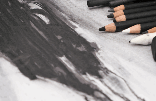 charcoal landscape 1