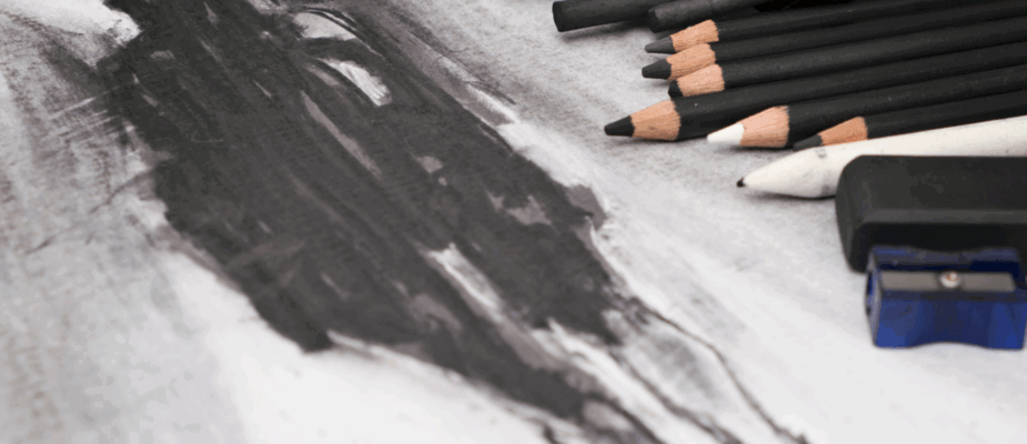 charcoal landscape 1