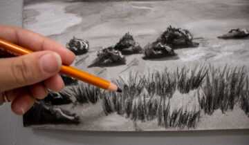 charcoal landscape 4