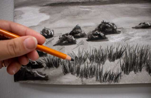 charcoal landscape 4