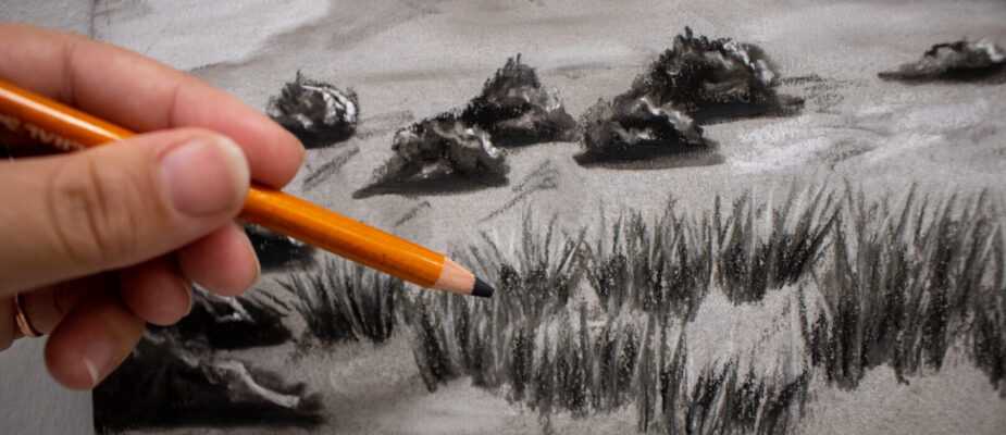 charcoal landscape 4