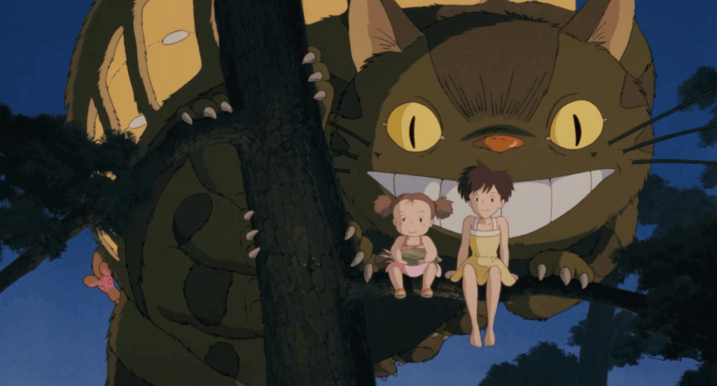 A film still from My Neighbor Totoro