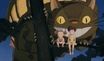 A film still from My Neighbor Totoro