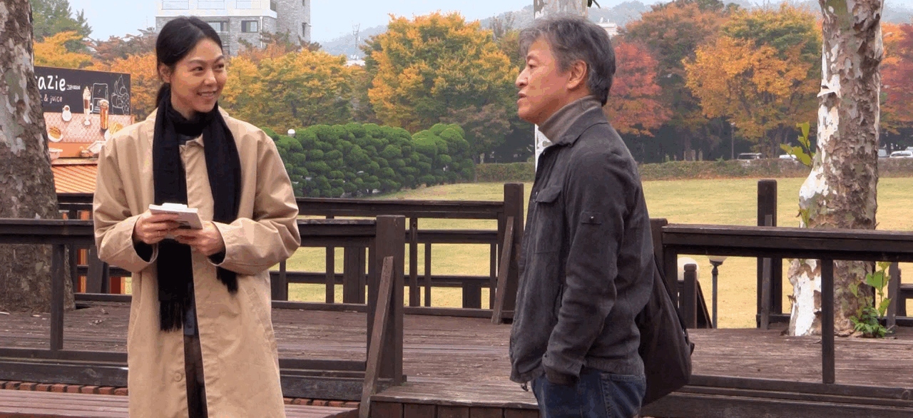 Kim Minhee, Kwon Haehyo in Hong Sangsoo's By The Stream, Courtesy of Cinema Guild