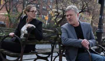 A film still from Hal Hartley's WHERE TO LAND