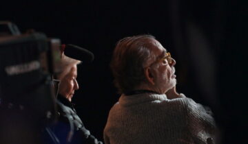 A film still from Megadoc