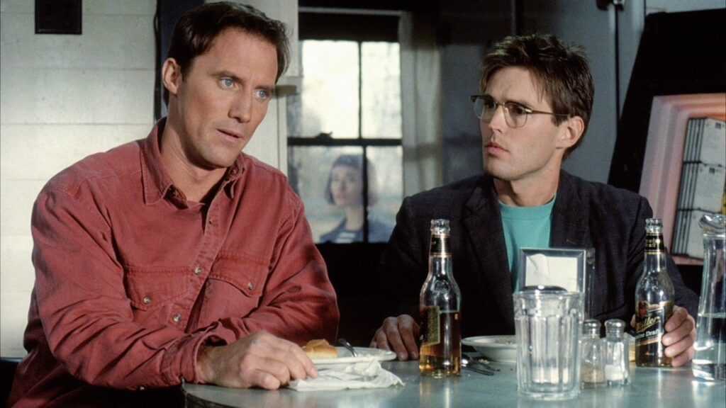 A film still from Simple Men by Hal Hartley