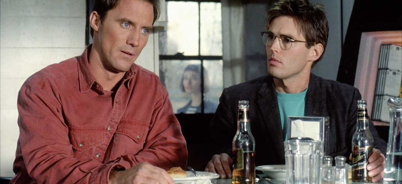 A film still from Simple Men by Hal Hartley