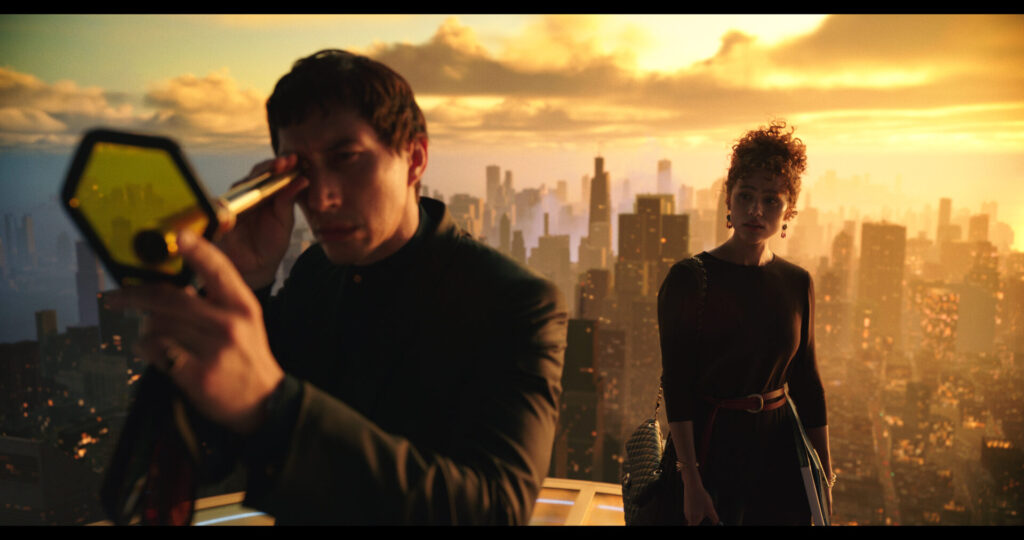 A film still from Megalopolis