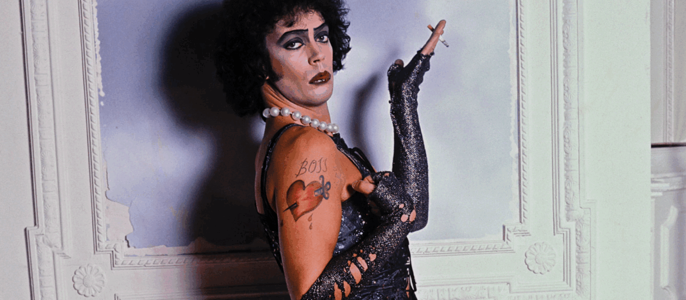 A film still from Strange Journey: The Story of Rocky Horror