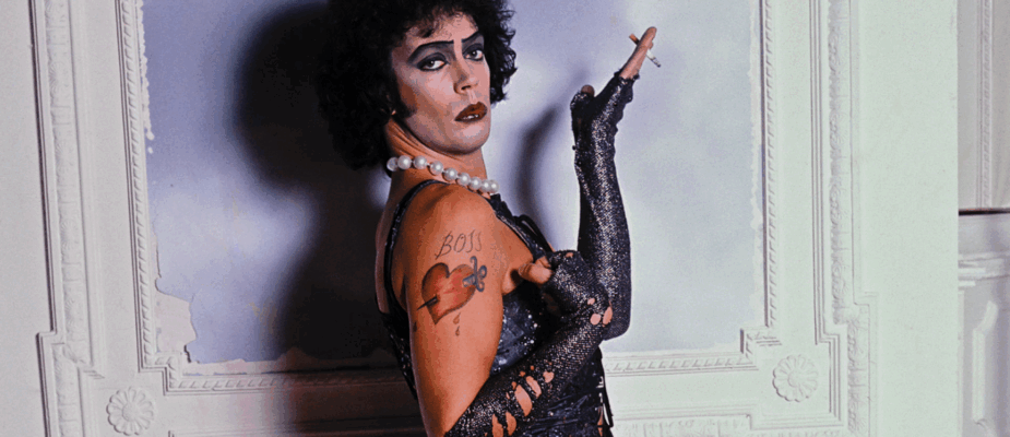 A film still from Strange Journey: The Story of Rocky Horror