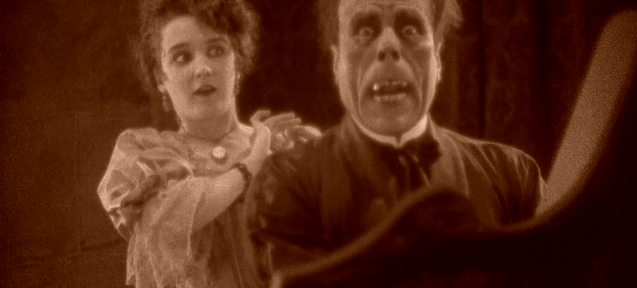 A film still from The Phantom of the Opera