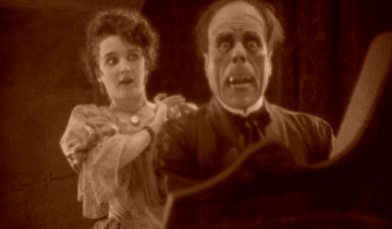 A film still from The Phantom of the Opera