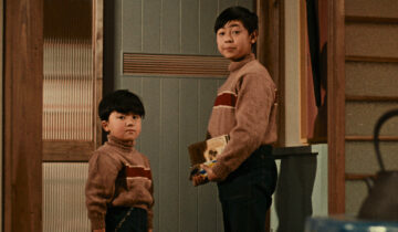 A film still from Good Morning by Ozu.