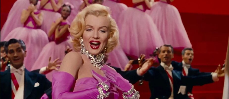 A film still from Gentlemen Prefer Blondes
