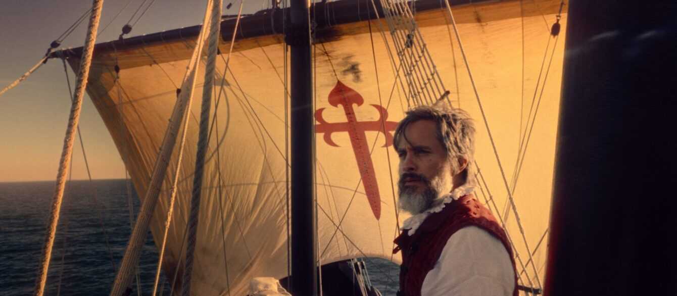 A film still from Magellan.