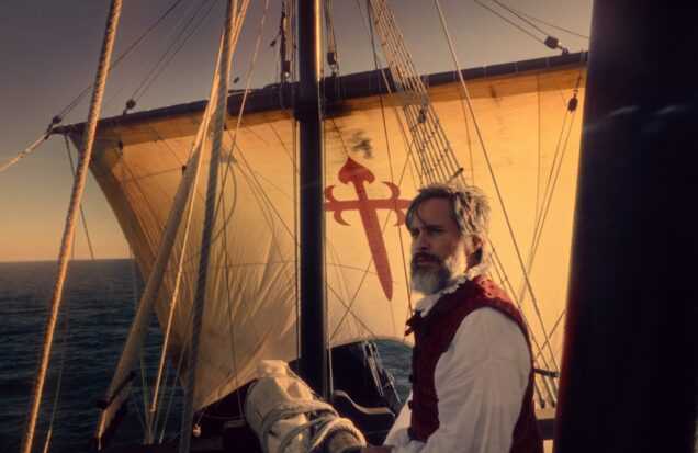 A film still from Magellan.