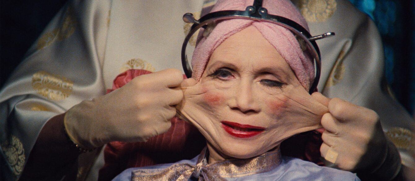 A film still from Brazil by Terry Gilliam.