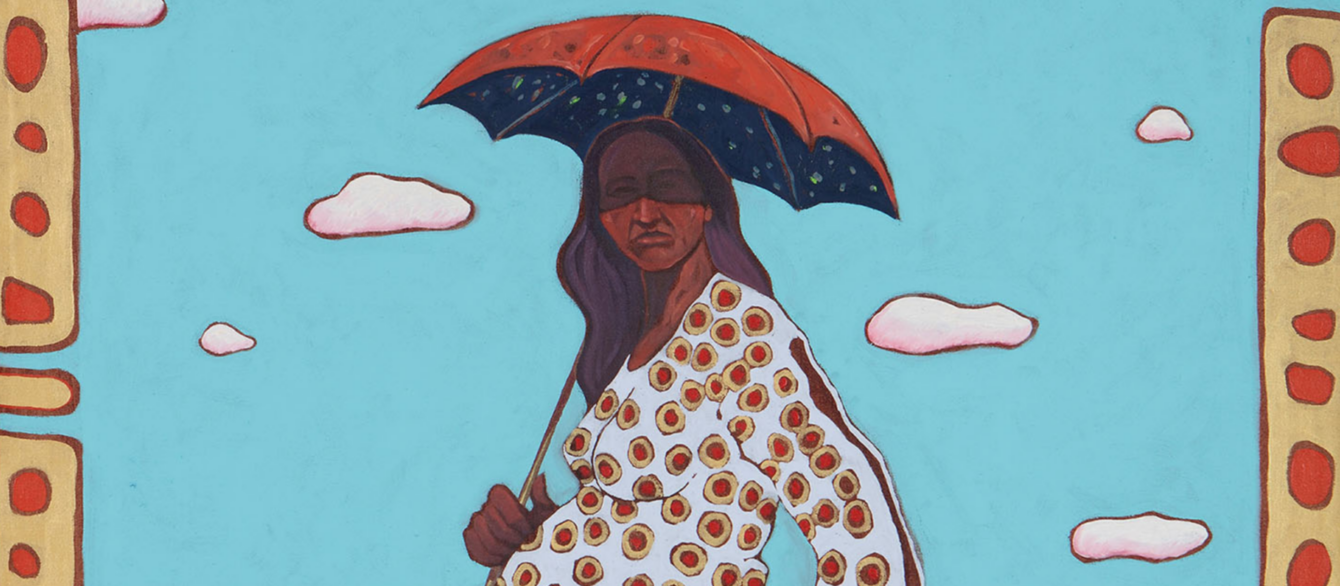 Grandmother Gestating Father and the Washita River Runs Ribbon-Like